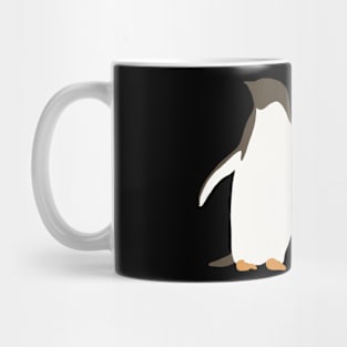 Modern Minimalist Penguins Block Colors Mug